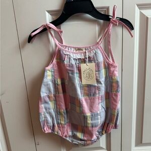 NWT Beaufort Bonnet Co Junie B Bubble pastel plaid